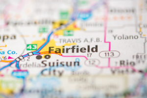 Map of Fairfield Ca